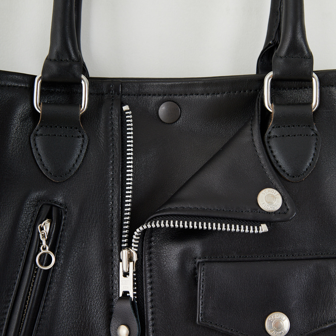 Schott [ショット] ミニライダーストートバッグ [7824976010] 010 BLACK