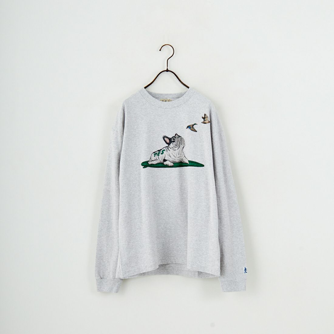 The Endless Summer [エンドレスサマー] 4カラーロゴプリント ロングスリーブTシャツ [FH-25774326] 03 MIX GRY