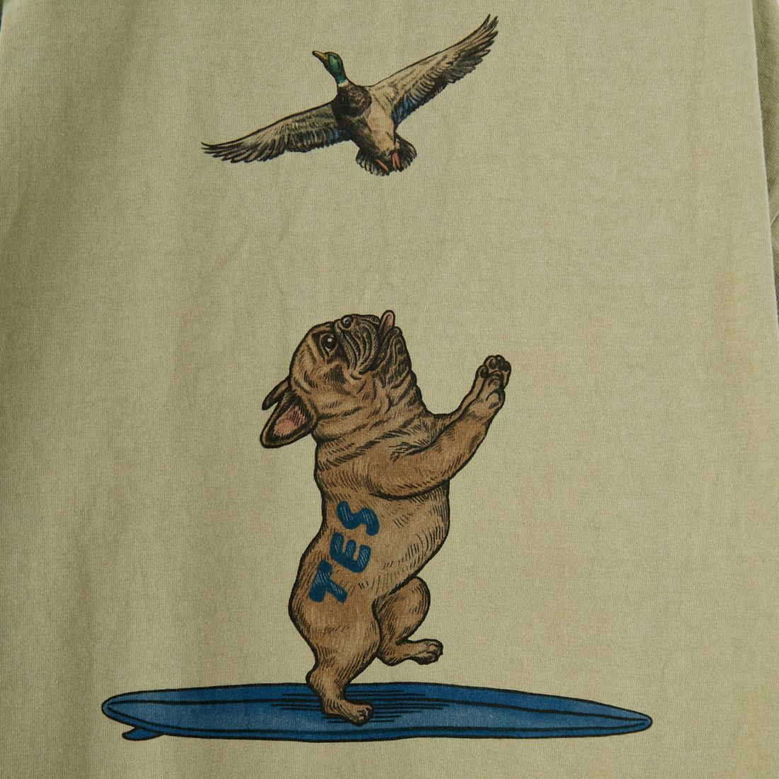 The Endless Summer [エンドレスサマー] 4カラーロゴプリント ロングスリーブTシャツ [FH-25774326] 57 GRNGRY