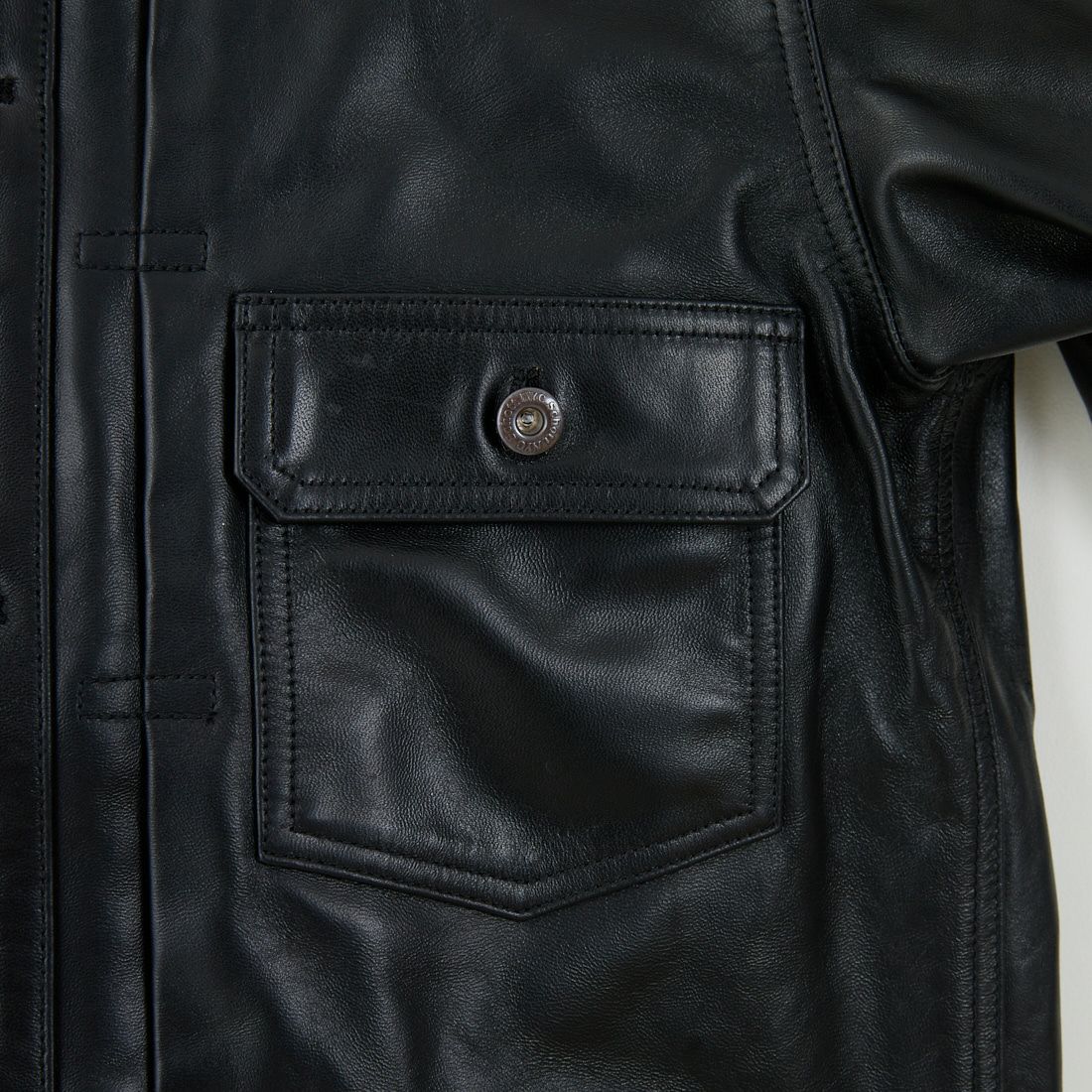 Schott [ショット] シープレザー トラッカージャケット [7825950015] 010 BLACK