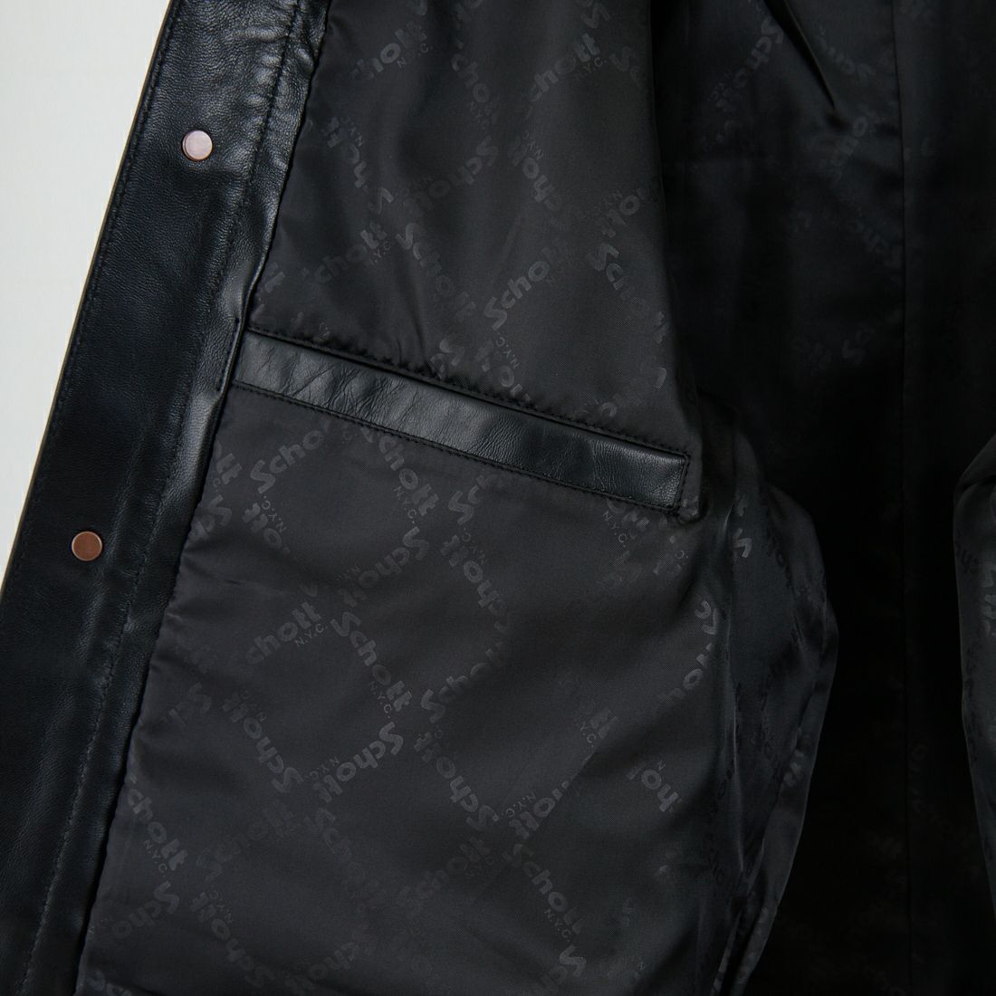 Schott [ショット] シープレザー トラッカージャケット [7825950015] 010 BLACK