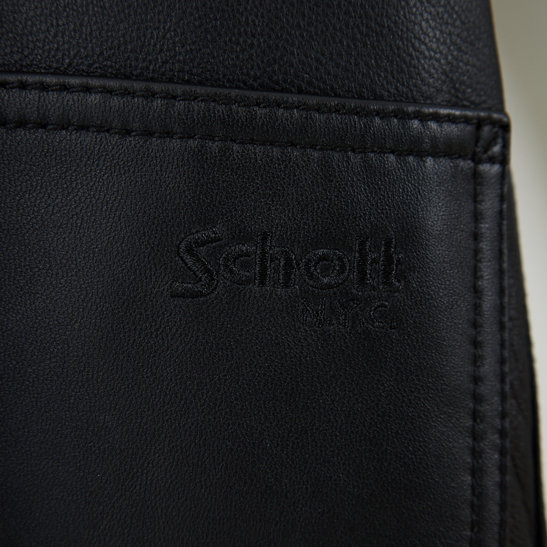 Schott [ショット] ラムレザー カバーオールジャケット [7825950012] 010 BLACK