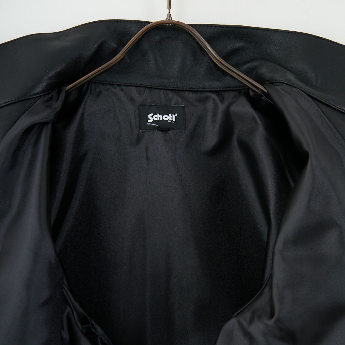 Schott [ショット] ラムレザー カバーオールジャケット [7825950012] 010 BLACK