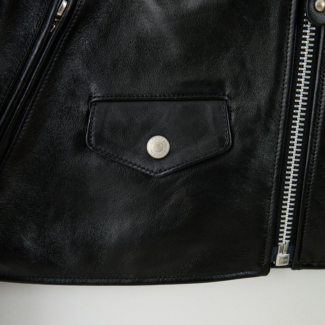 Schott [ショット] ダブルライダースジャケット [7825950601] 010 BLACK