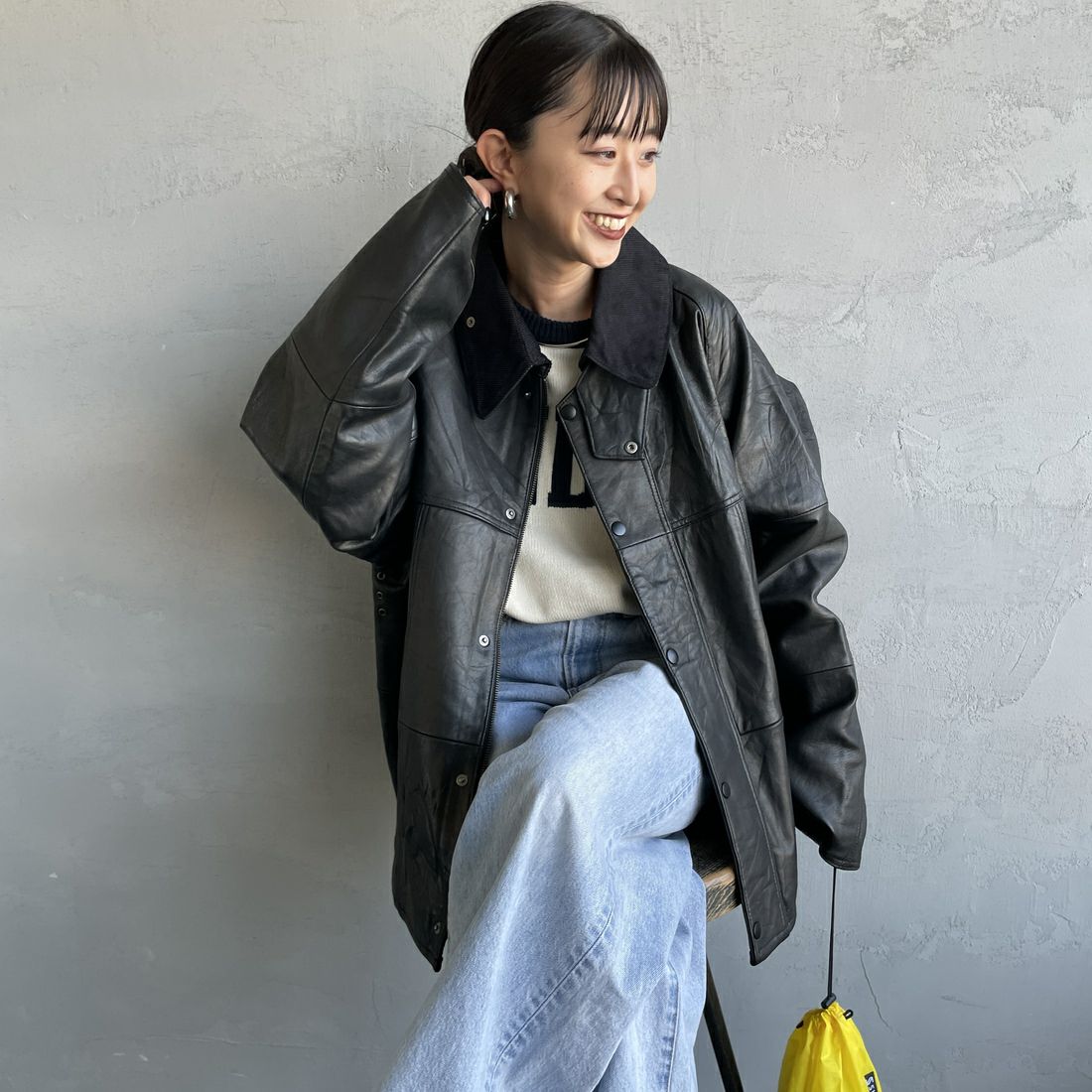 BLACK&&モデル身長：150cm 着用サイズ：0&&