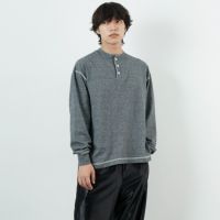 Health knit [ヘルスニット] ヘンリーネック ロングスリーブTシャツ