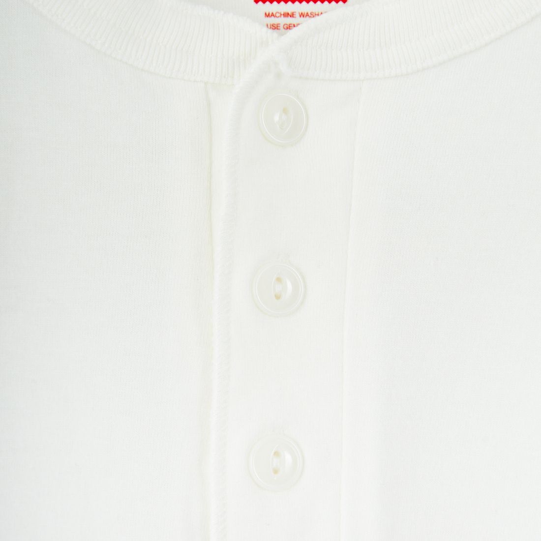 Health knit [ヘルスニット] ヘンリーネック ロングスリーブTシャツ [HR25F-M159] WHITE