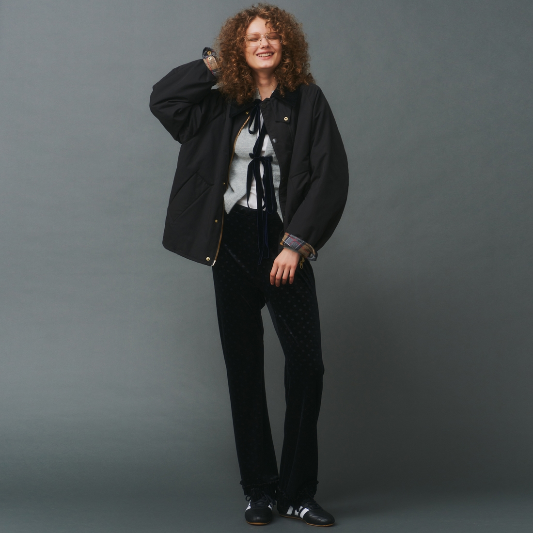 Barbour [バブアー] 別注 中綿入り TRANSPORT トランスポートジャケット [MCAS205-JF] BLACK