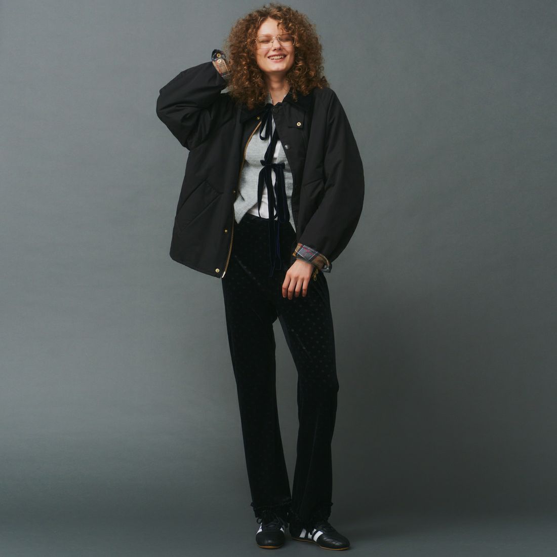 Barbour [バブアー] 別注 中綿入り TRANSPORT トランスポートジャケット [MCAS205-JF] BLACK