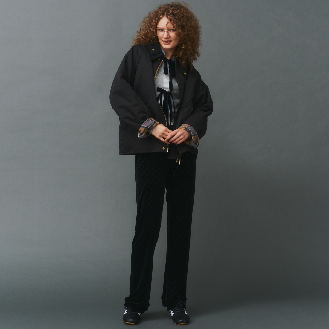 Barbour [バブアー] 別注 中綿入り TRANSPORT トランスポートジャケット [MCAS205-JF] BLACK