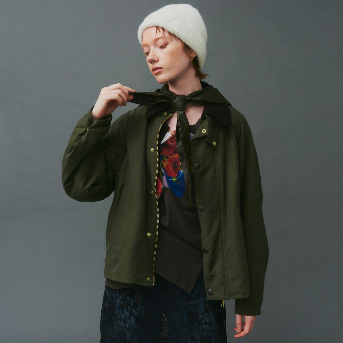 Barbour [バブアー] 別注 中綿入り TRANSPORT トランスポートジャケット [MCAS205-JF] OLIVE