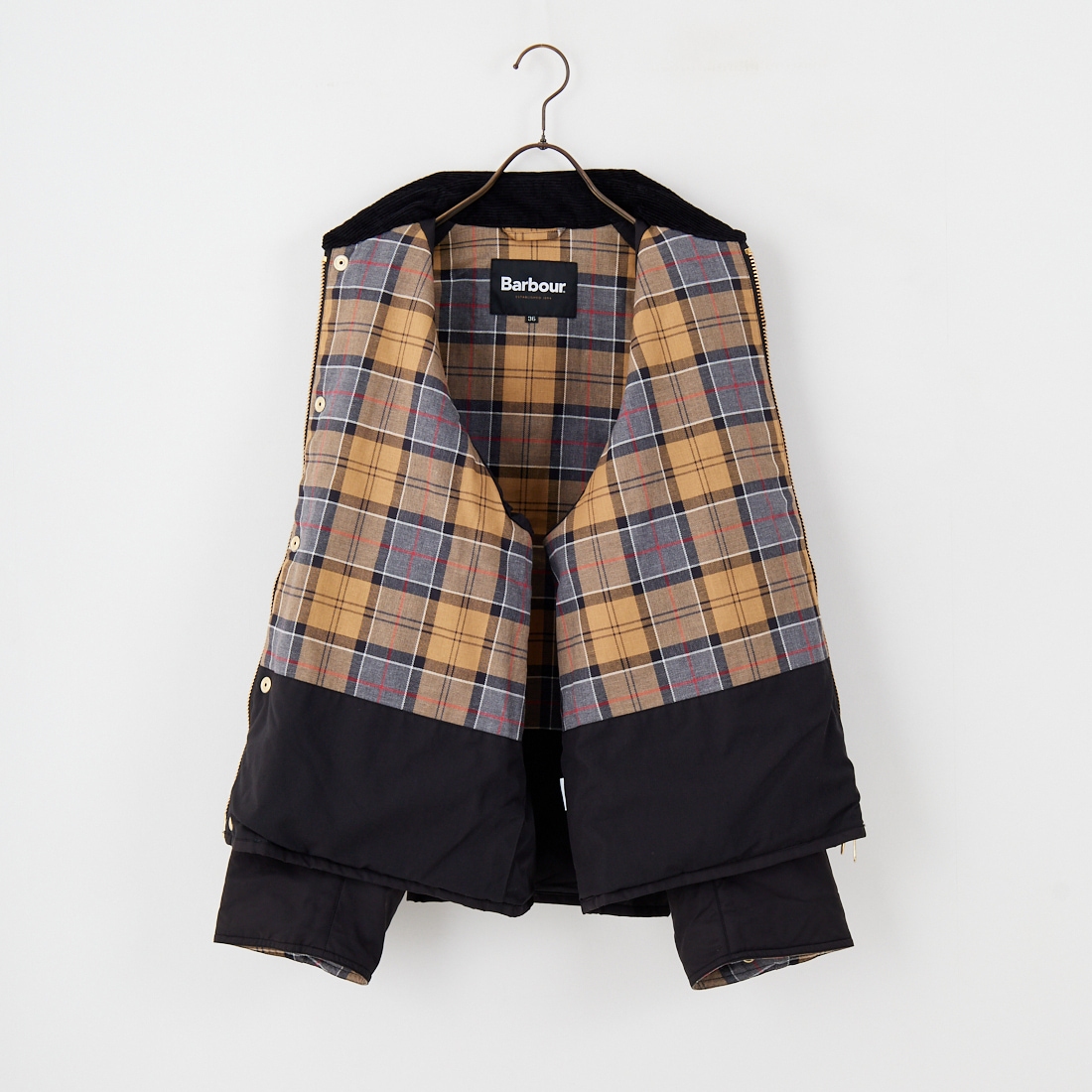 Barbour [バブアー] 別注 中綿入り TRANSPORT トランスポートジャケット [MCAS205-JF] BLACK