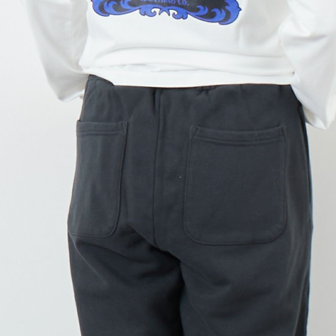 X-girl [エックスガール] フェイスボックスパッチ スウェットパンツ [105253031010] CHARCOAL &&モデル身長：167cm 着用サイズ：S&&