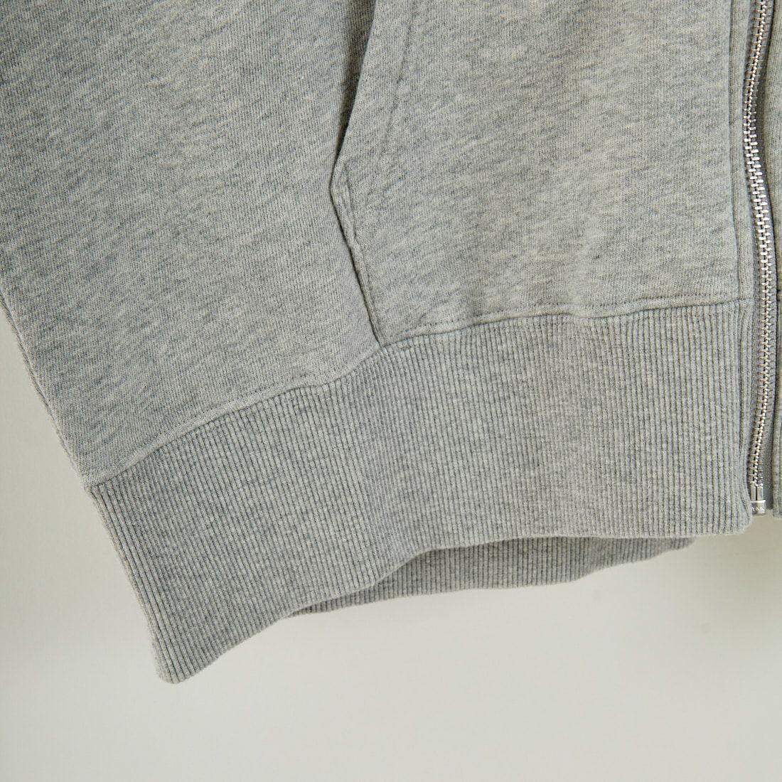 X-girl [エックスガール] フェイスボックスパッチ ジップアップスウェットフーディ [105253012005] ASH