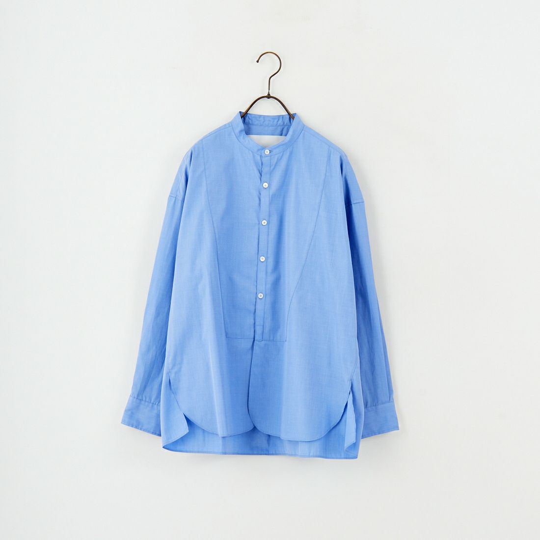 TICCA [ティッカ] ノーカラービブヨークシャツ [TBEA-102] BLUE