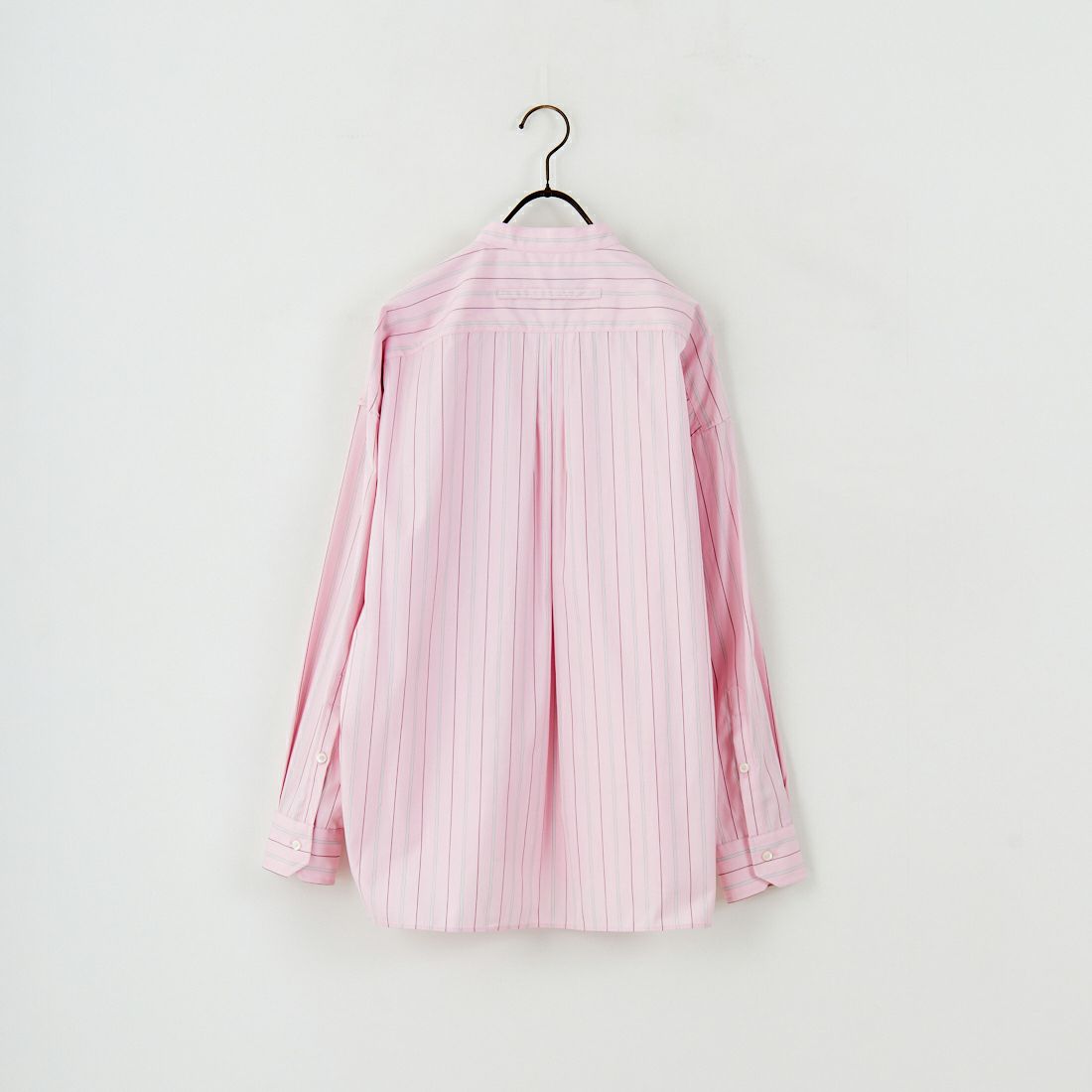 TICCA [ティッカ] ノーカラービブヨークシャツ [TBEA-102] PNK STRIPE