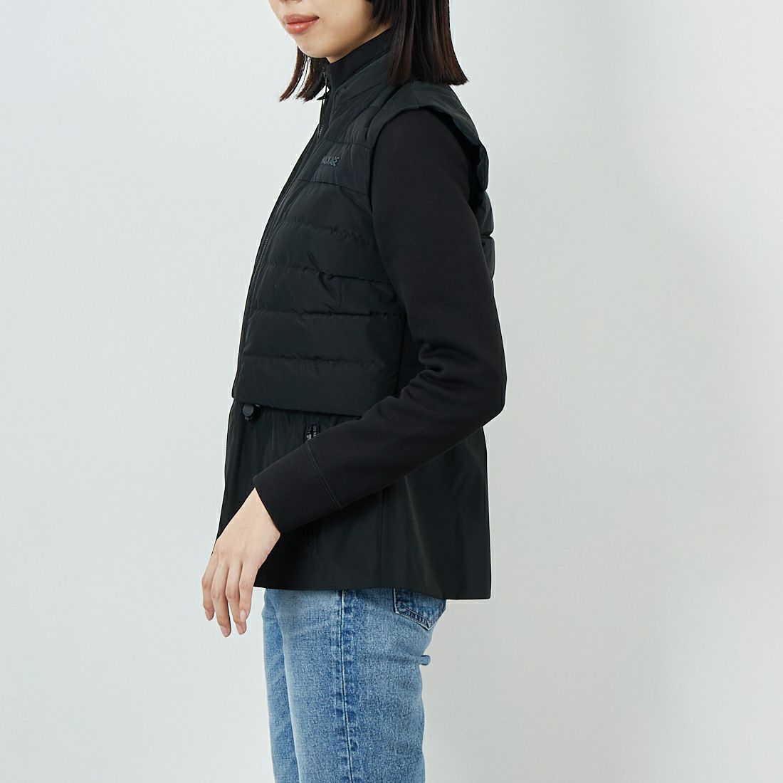 MACKAGE [マッカージュ] PRISCILLA 3WAYジャケット [11752214] BLACK &&モデル身長：162cm 着用サイズ：XS&&