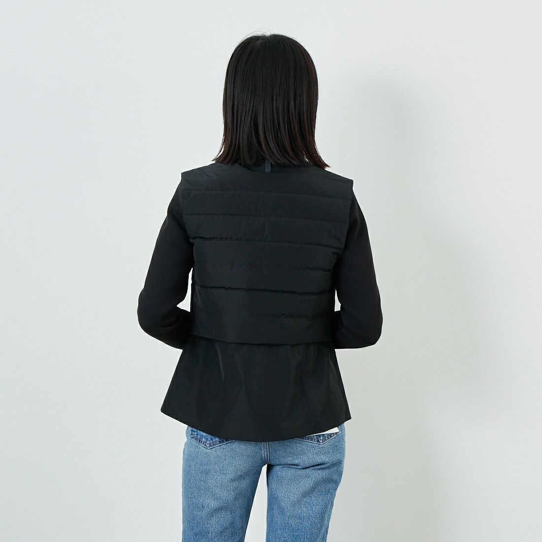 MACKAGE [マッカージュ] PRISCILLA 3WAYジャケット [11752214] BLACK &&モデル身長：162cm 着用サイズ：XS&&