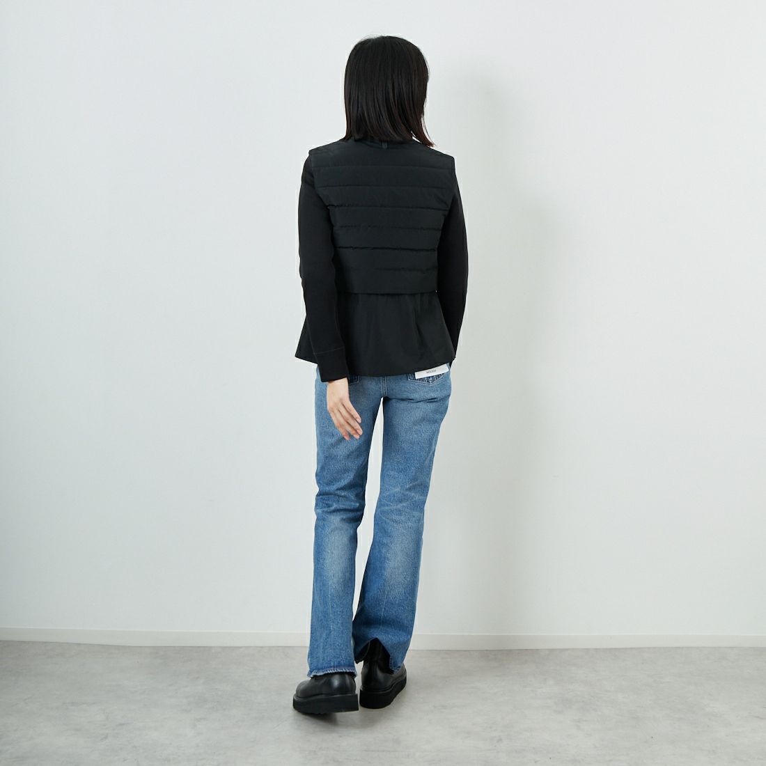 MACKAGE [マッカージュ] PRISCILLA 3WAYジャケット [11752214] BLACK &&モデル身長：162cm 着用サイズ：XS&&