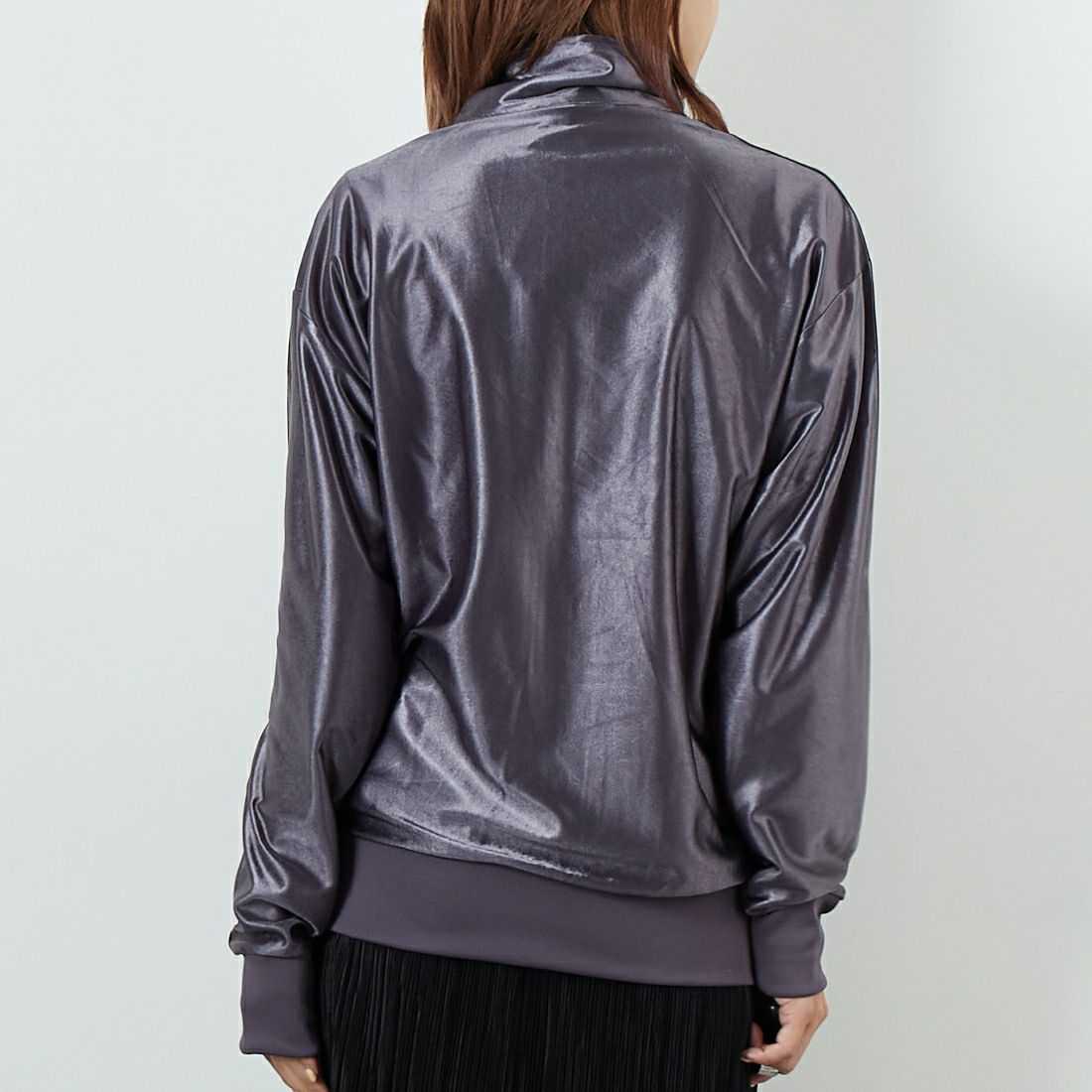 adidas Originals [アディダス オリジナルス] ファイヤーバード メタリックトラックトップ [I8613] JX1496 &&モデル身長：167cm 着用サイズ：XS&&