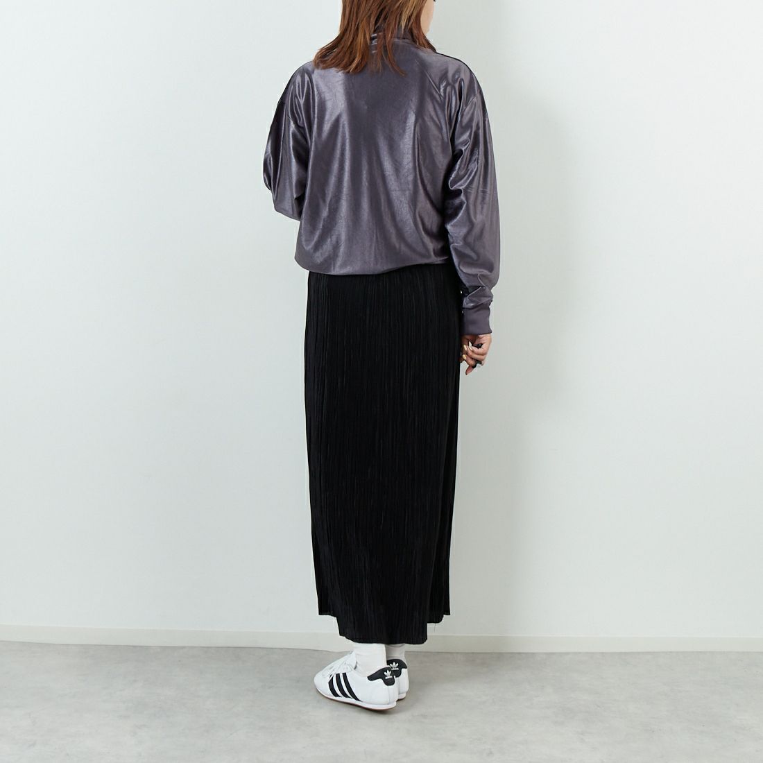 adidas Originals [アディダス オリジナルス] ファイヤーバード メタリックトラックトップ [I8613] JX1496 &&モデル身長：167cm 着用サイズ：XS&&