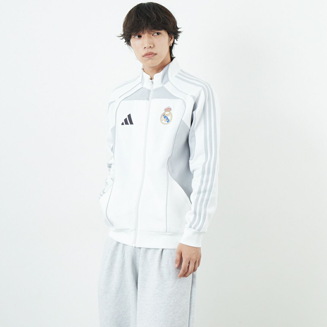 adidas Originals [アディダス オリジナルス] レアル･マドリード URBAN PURISTトラックトップ [KKW88] JN3069 &&モデル身長：179cm 着用サイズ：L&&