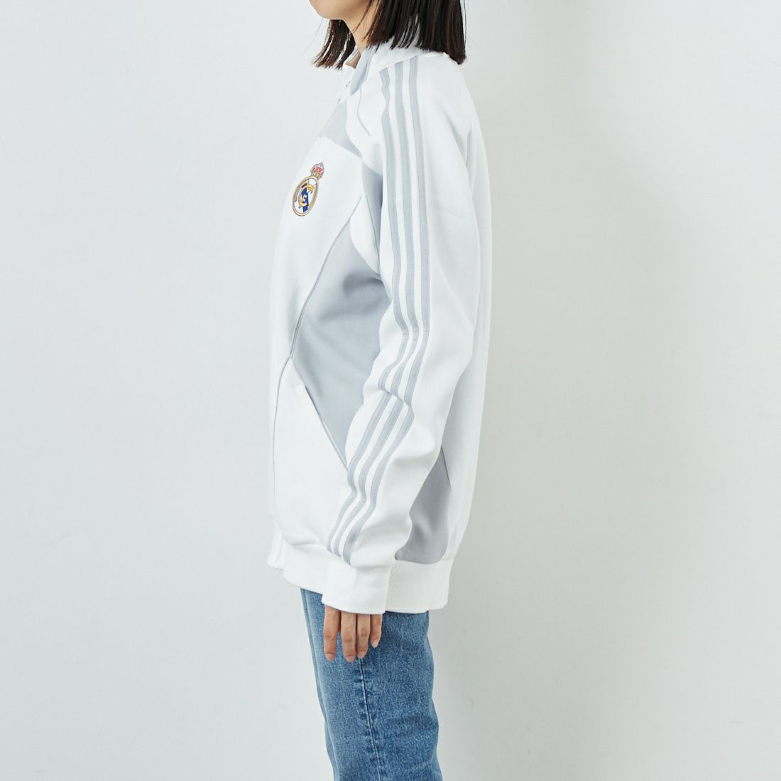 adidas Originals [アディダス オリジナルス] レアル･マドリード URBAN PURISTトラックトップ [KKW88] JN3069 &&モデル身長：162cm 着用サイズ：M&&