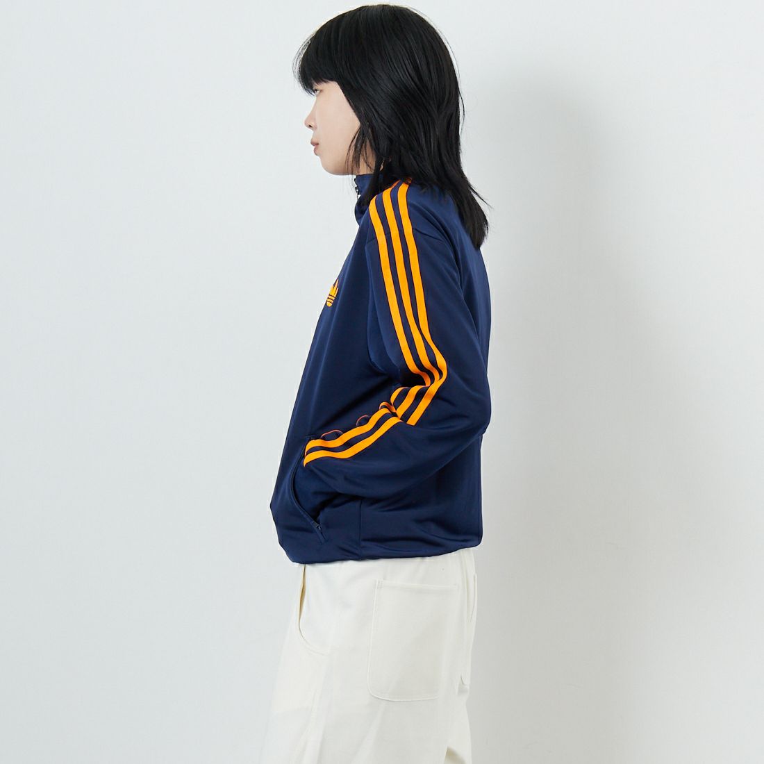 adidas Originals [アディダス オリジナルス] ファイヤーバード ルーズトラックトップ [KPT06] JW1247 &&モデル身長：167cm 着用サイズ：M&&