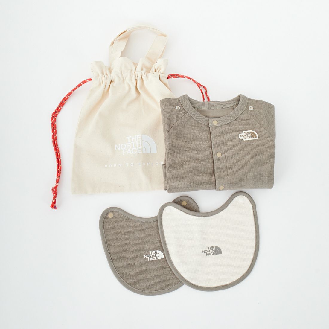 THE NORTH FACE [ザ ノースフェイス] ロングスリーブロンパース＆2Pビブ [NTB82402] MR