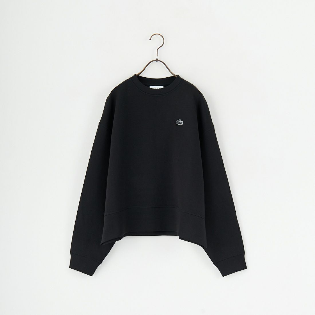 LACOSTE [ラコステ] オーバーサイズクルーネックスウェット [SF5614] 031 BLACK