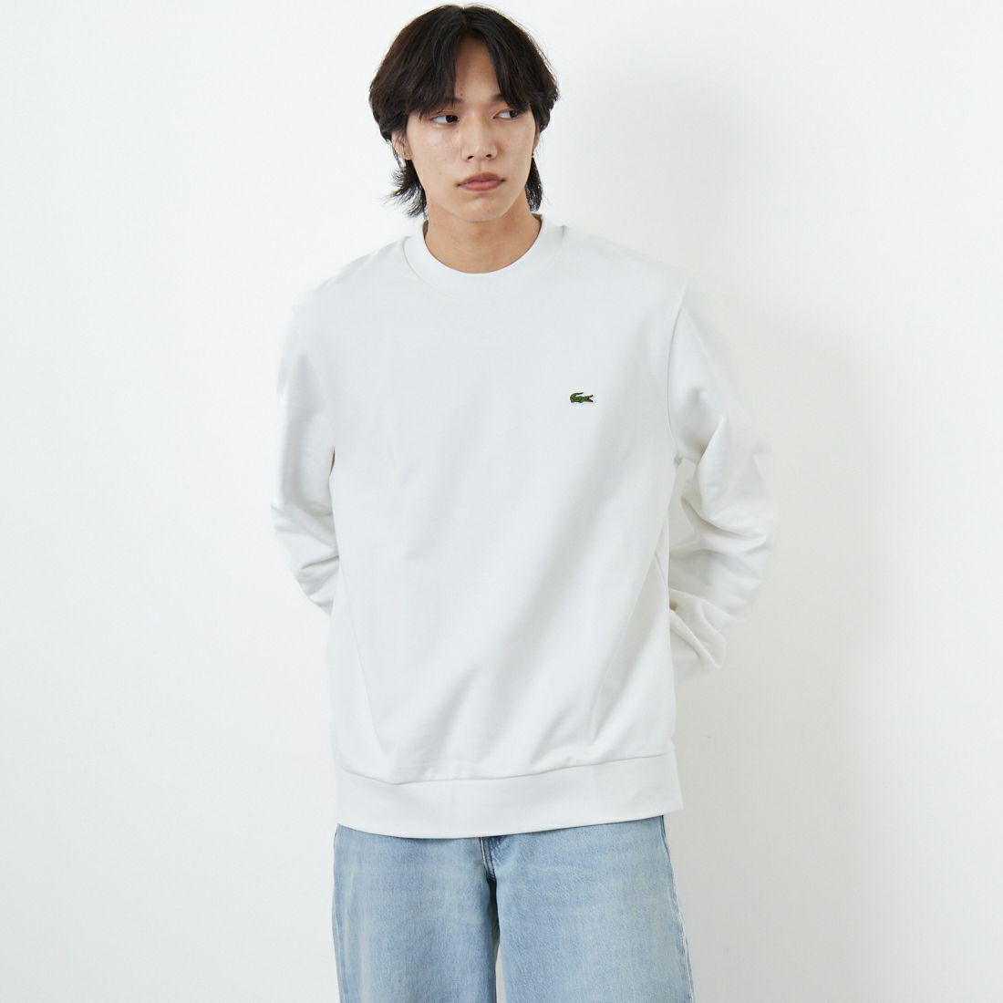 001 WHITE&&モデル身長：179cm 着用サイズ：6&&