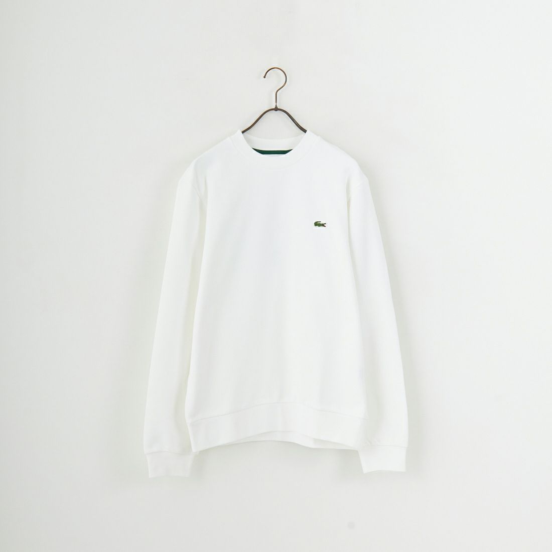 LACOSTE [ラコステ] エッセンシャルクルーネックスウェット [SH9801] 001 WHITE