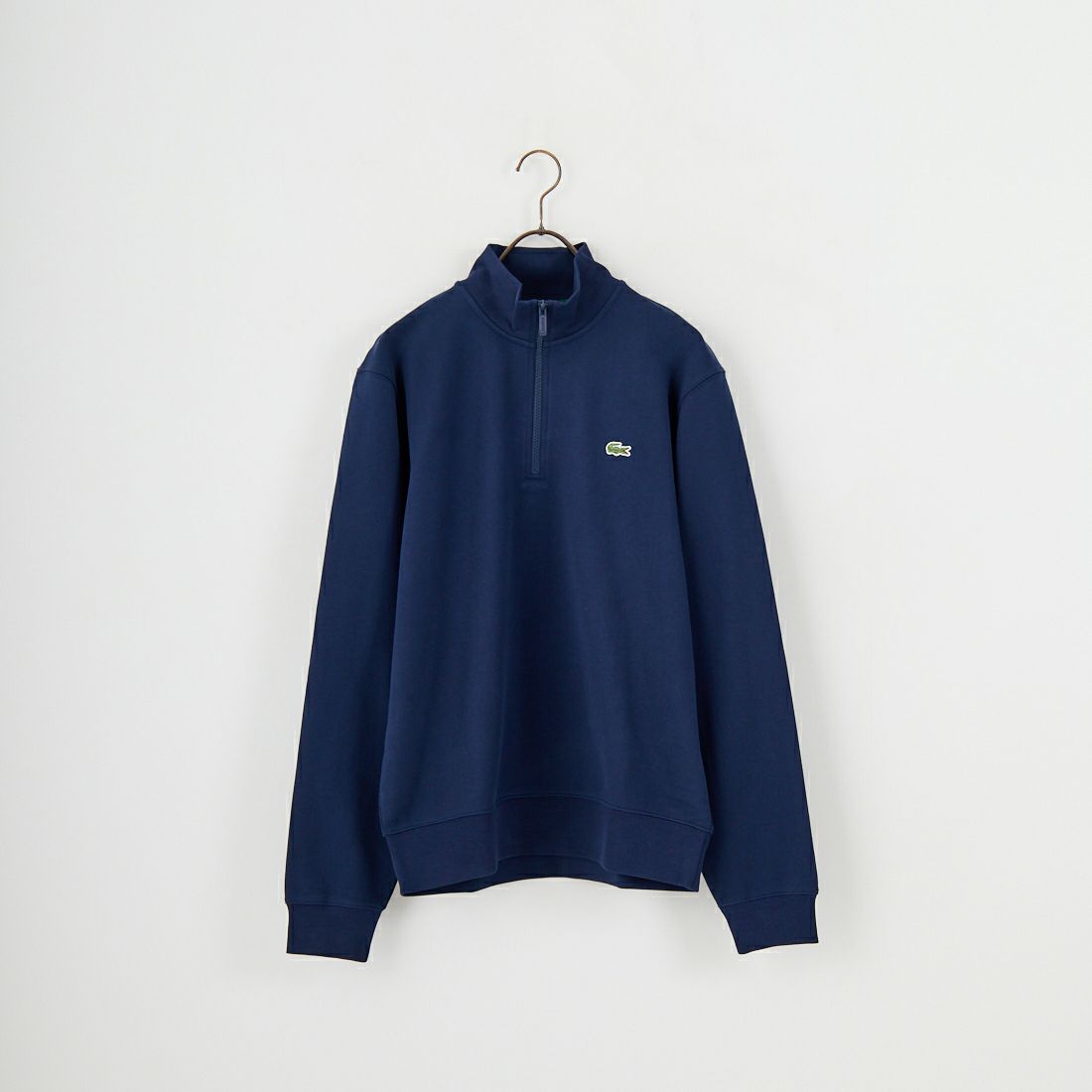 LACOSTE [ラコステ] ハイネックハーフジップスウェット [SH9774] 166 NAVY B