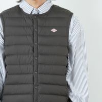 DANTONダントン▪️クルーネックインナーダウンベスト▪️34XS▪️モカ DANTONダントン▪️クルーネックインナーダウンベスト▪️34XS▪️モカ