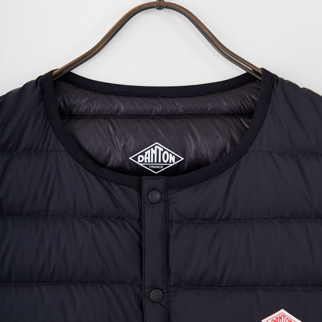 DANTON [ダントン] インナーダウン クルーネックベスト [DT-A0026RRT] BLACK