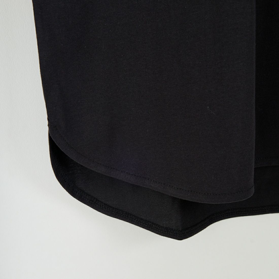 Maison de L'allure [メゾン ドゥ ラリュール] レースドッキング ロングスリーブTシャツ [M25132009] 09 BLACK