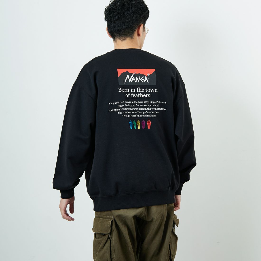 BLACK&&モデル身長：168cm 着用サイズ：L&&