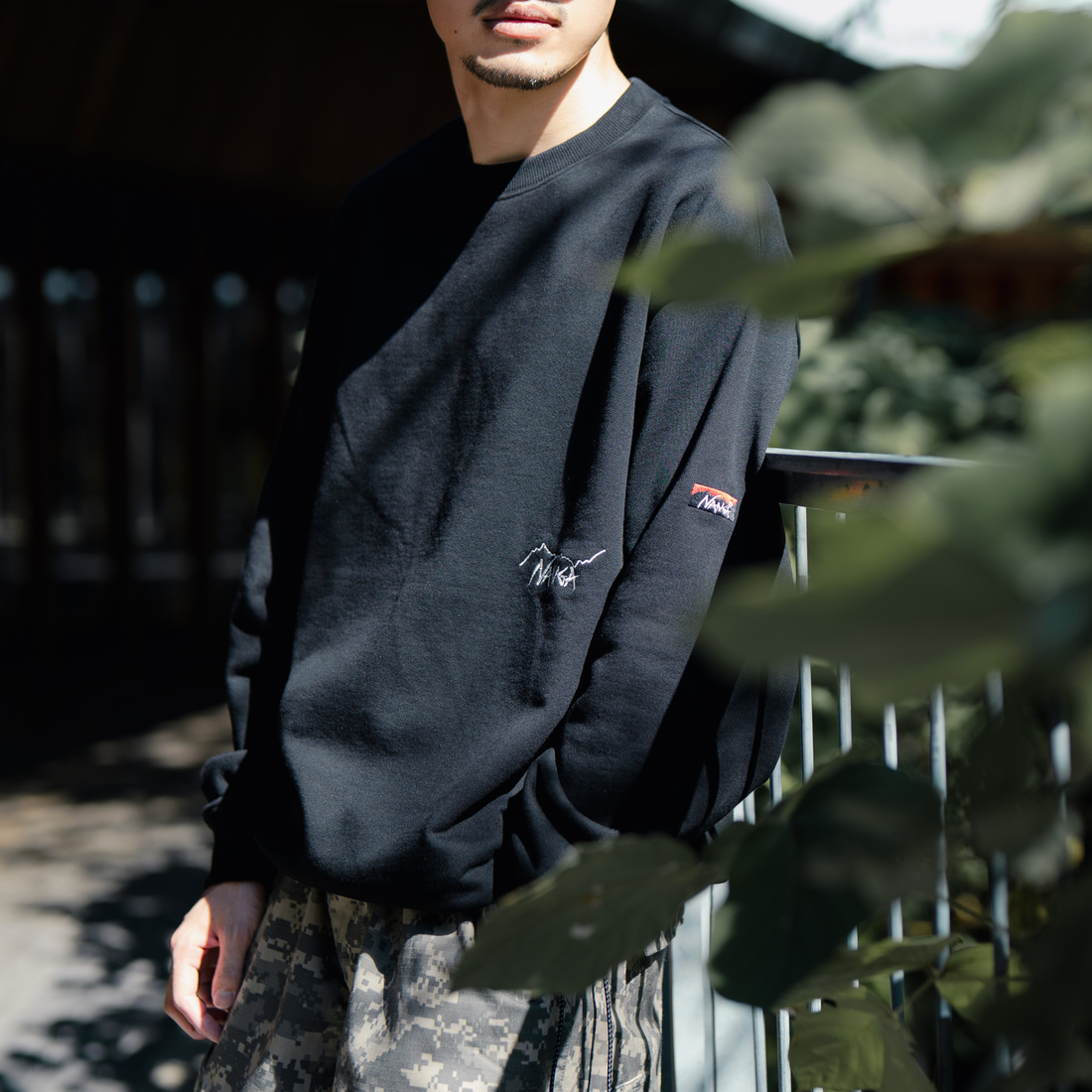 BLACK&&モデル身長：168cm 着用サイズ：L&&