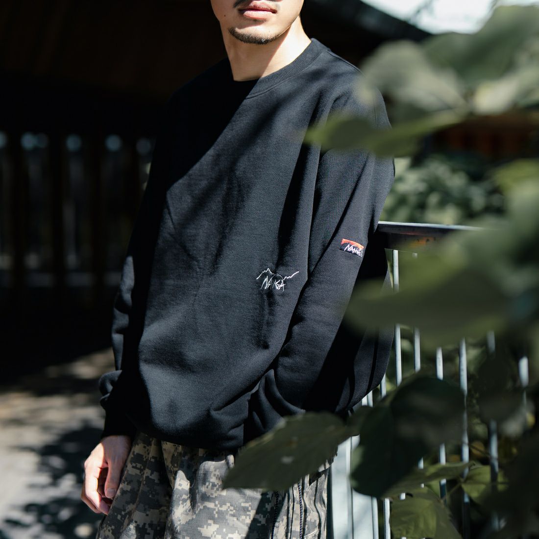 BLACK&&モデル身長：168cm 着用サイズ：L&&