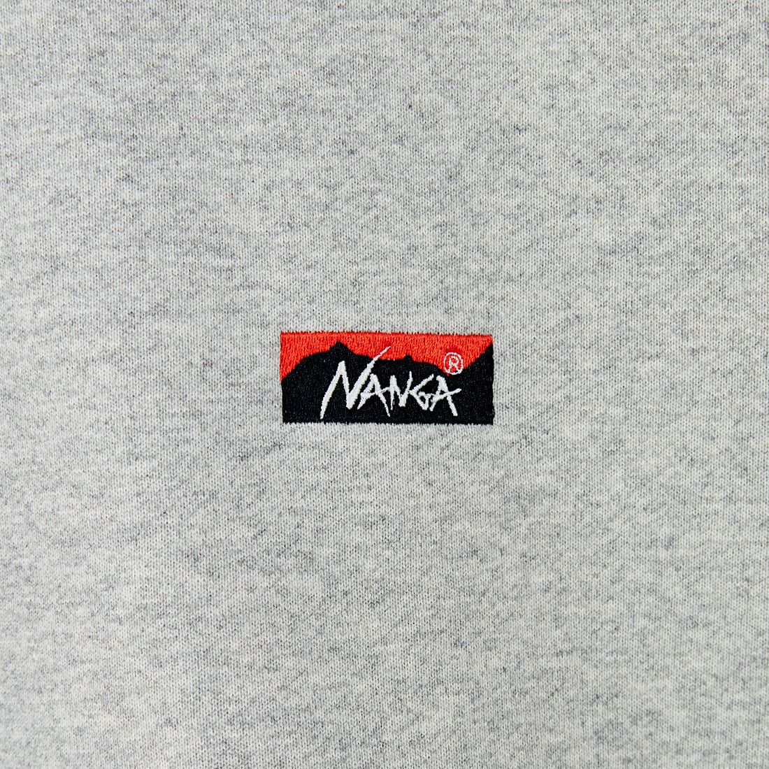 JEANSFACTORY × NANGA [ジーンズファクトリー × ナンガ] 別注 フードロゴ刺繍 スウェットパーカー [NW2504-JF] GRAY