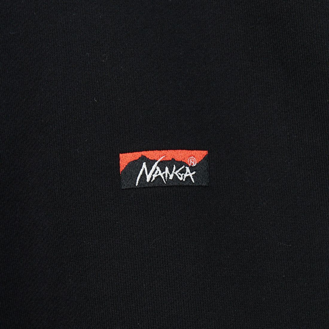 JEANSFACTORY × NANGA [ジーンズファクトリー × ナンガ] 別注 バック刺繍ロゴ クルーネックスウェット [NW2505-JF] BLACK