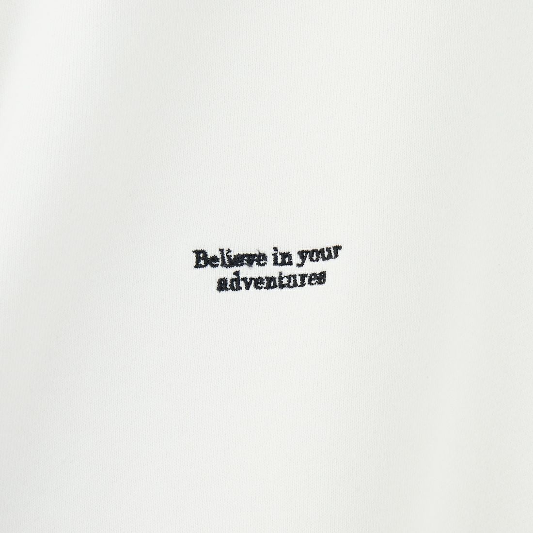 JEANSFACTORY × NANGA [ジーンズファクトリー × ナンガ] 別注 バック刺繍ロゴ クルーネックスウェット [NW2505-JF] WHITE