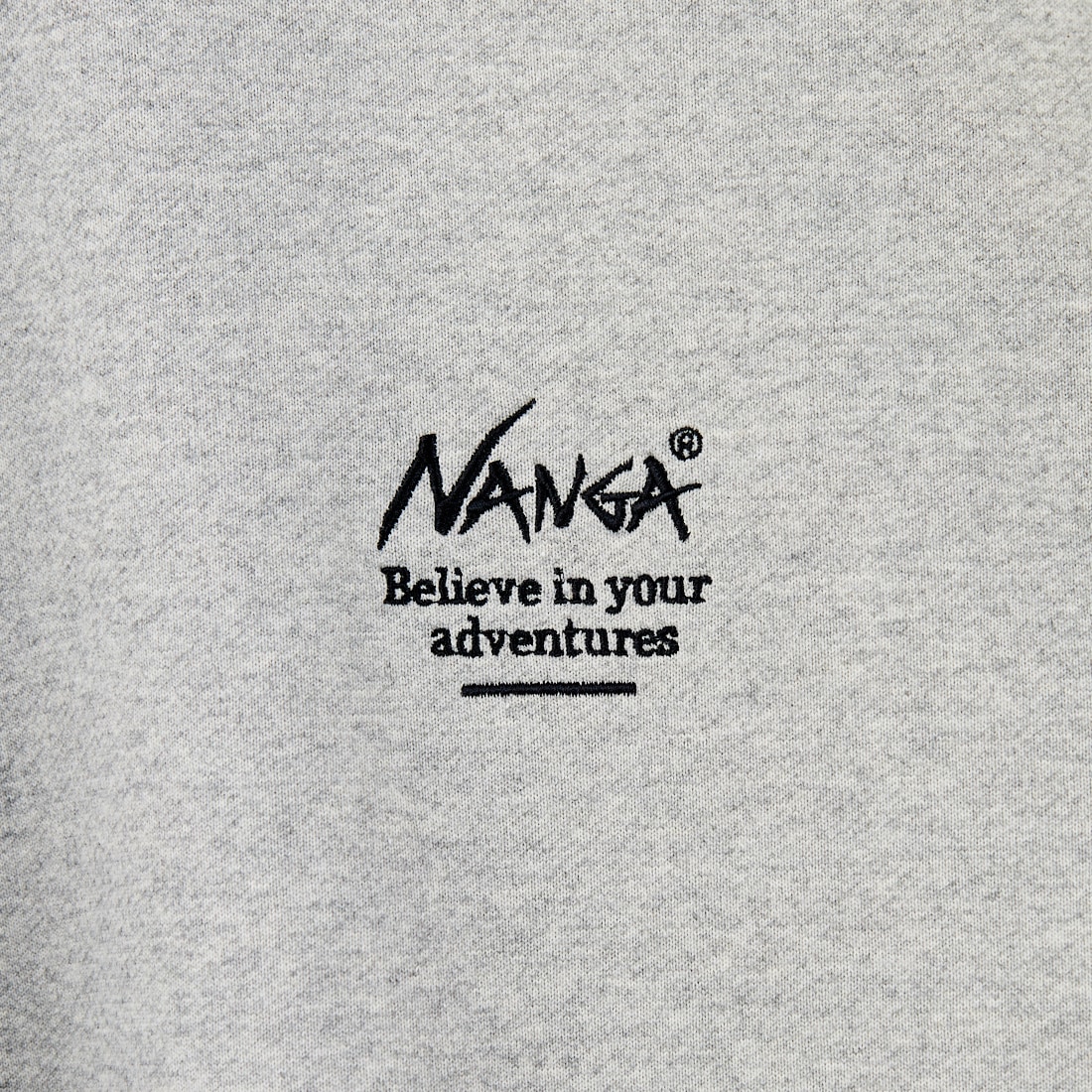 JEANSFACTORY × NANGA [ジーンズファクトリー × ナンガ] 別注 ヒストリーロゴ バックプリントスウェット [NW2506-JF] GRAY