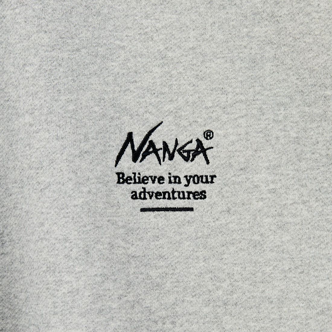 JEANSFACTORY × NANGA [ジーンズファクトリー × ナンガ] 別注 ヒストリーロゴ バックプリントスウェット [NW2506-JF] GRAY