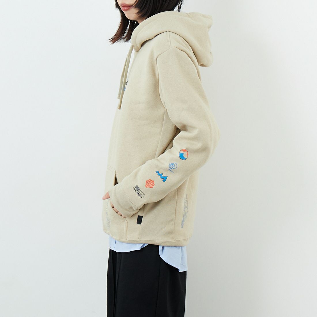 patagonia [パタゴニア] ロング ウェイ ラウンド アップライザル フーディ [39719] PUM &&モデル身長：162cm 着用サイズ：S&&