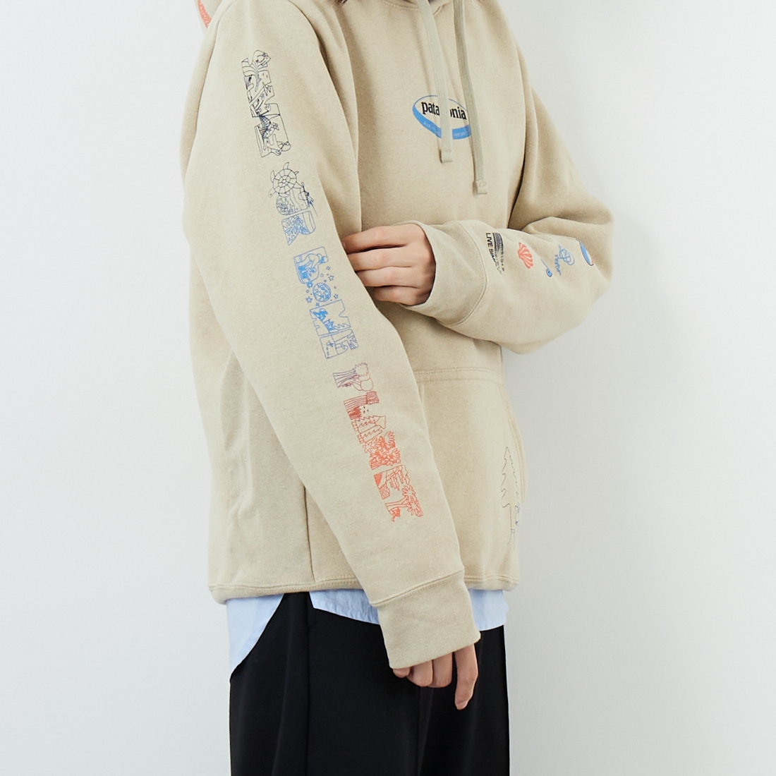 patagonia [パタゴニア] ロング ウェイ ラウンド アップライザル フーディ [39719] PUM &&モデル身長：162cm 着用サイズ：S&&