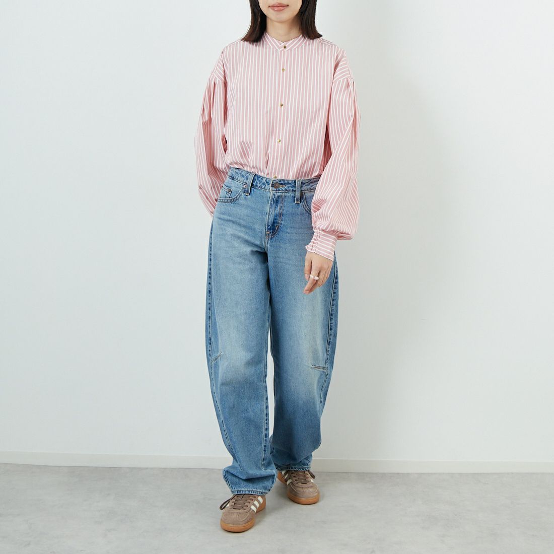 LEVI'S [リーバイス] バギーダッドバレルジーンズ [0039A-00] 02 EASY DA &&モデル身長：162cm 着用サイズ：25&&