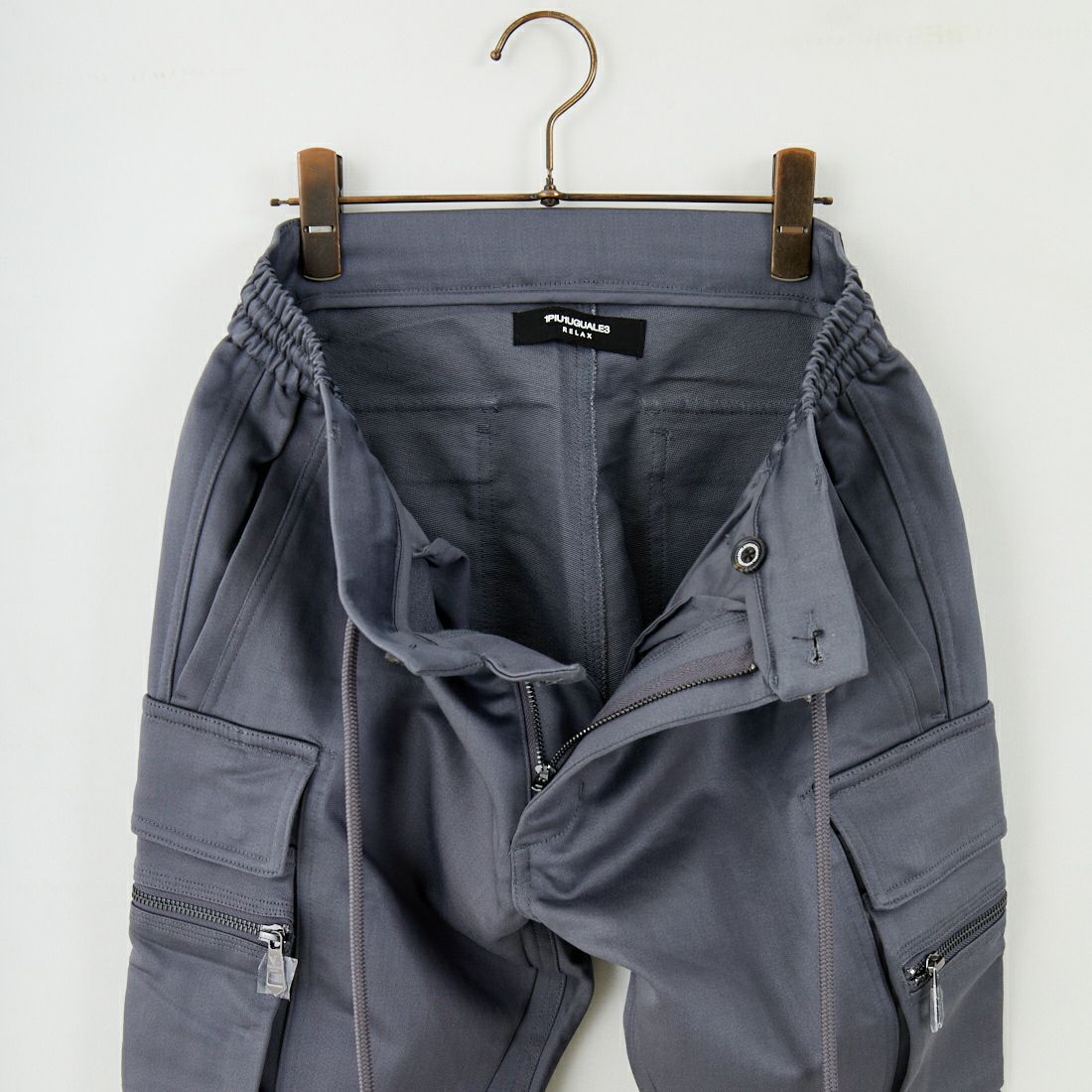 1PIU1UGUALE3 RELAX [ウノ ピゥ ウノ ウグァーレ トレ] スリムカーゴパンツ [USB-23093] SN082 D.GR