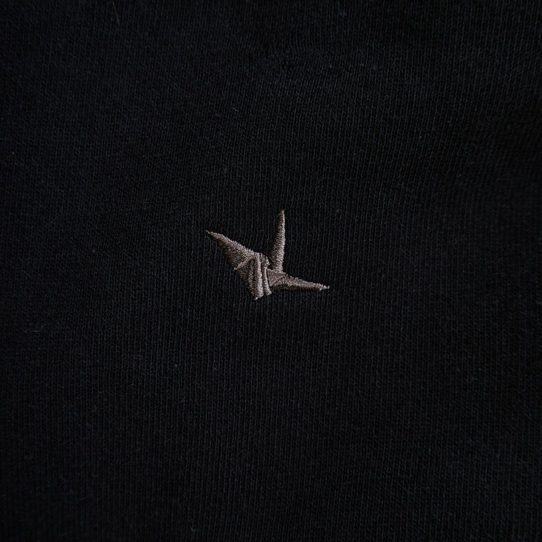 1PIU1UGUALE3 RELAX [ウノ ピゥ ウノ ウグァーレ トレ] パイピングロゴワイドスピンドルパーカー [USO-25148] SN90 BLACK