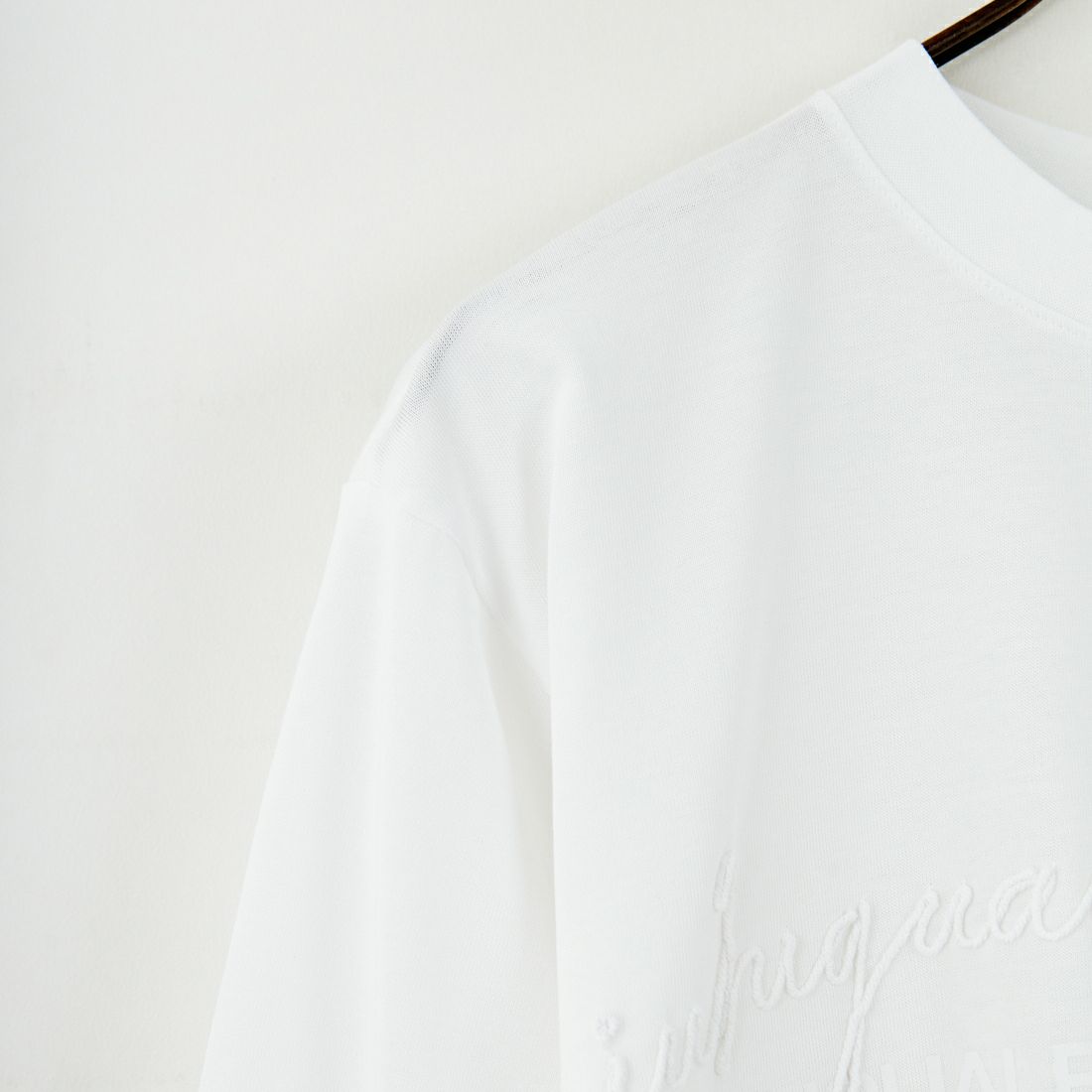 1PIU1UGUALE3 RELAX [ウノ ピゥ ウノ ウグァーレ トレ] スウィッチングロゴロングTシャツ [UST-25132] SN10 WHITE